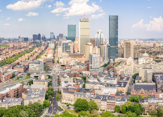 Boston city skyline