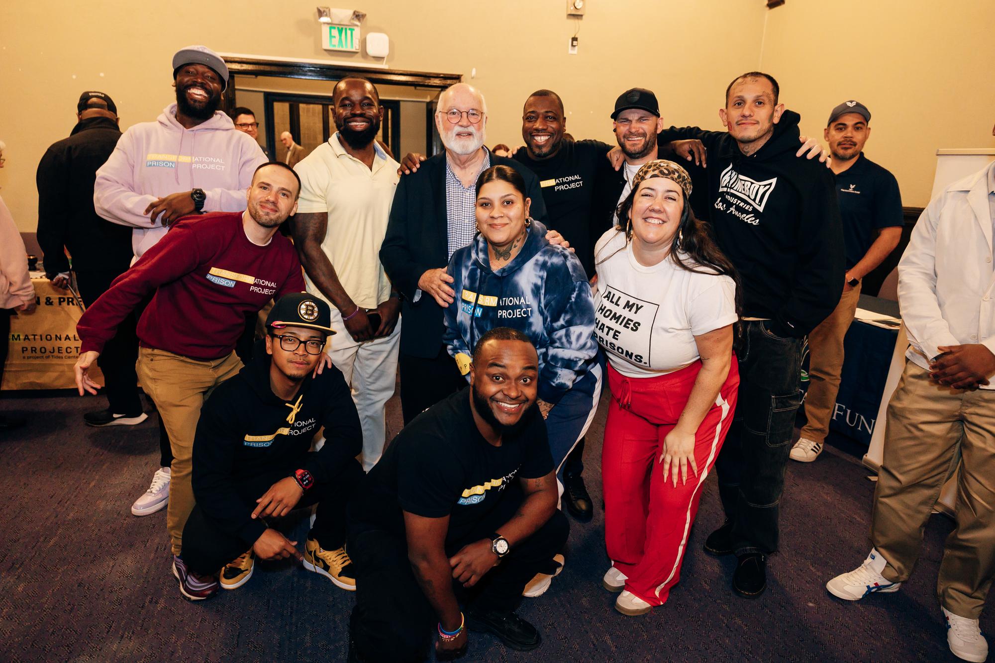 Pictured: Andrea Campbell, Father Greg Boyle, Petrina martin cherry, Rev. Dr. Ray Hammond, Rev. Dr. Gloria White Hammond, Govanny Abril, David Herrera